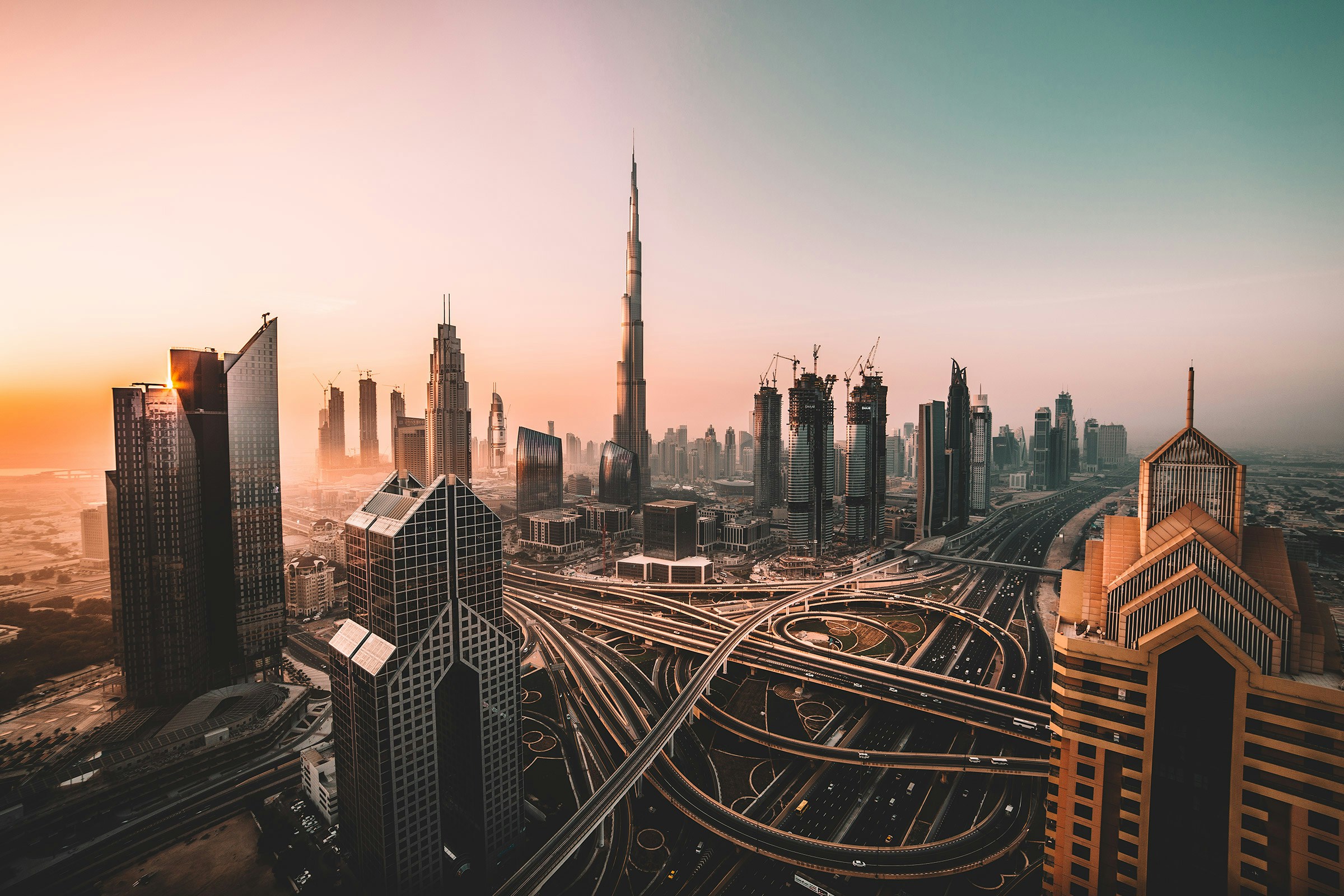 Dubai UAE Modern Skyline and International Commercial Hub